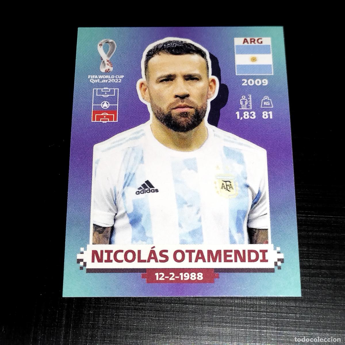 Fu&szlig;ball-Sticker: ARG 7 NICOLAS OTAMENDI ARGENTINA CROMOS STICKER MUNDIAL QTAR 22 2022 FIFA WORLD CUP PANINI