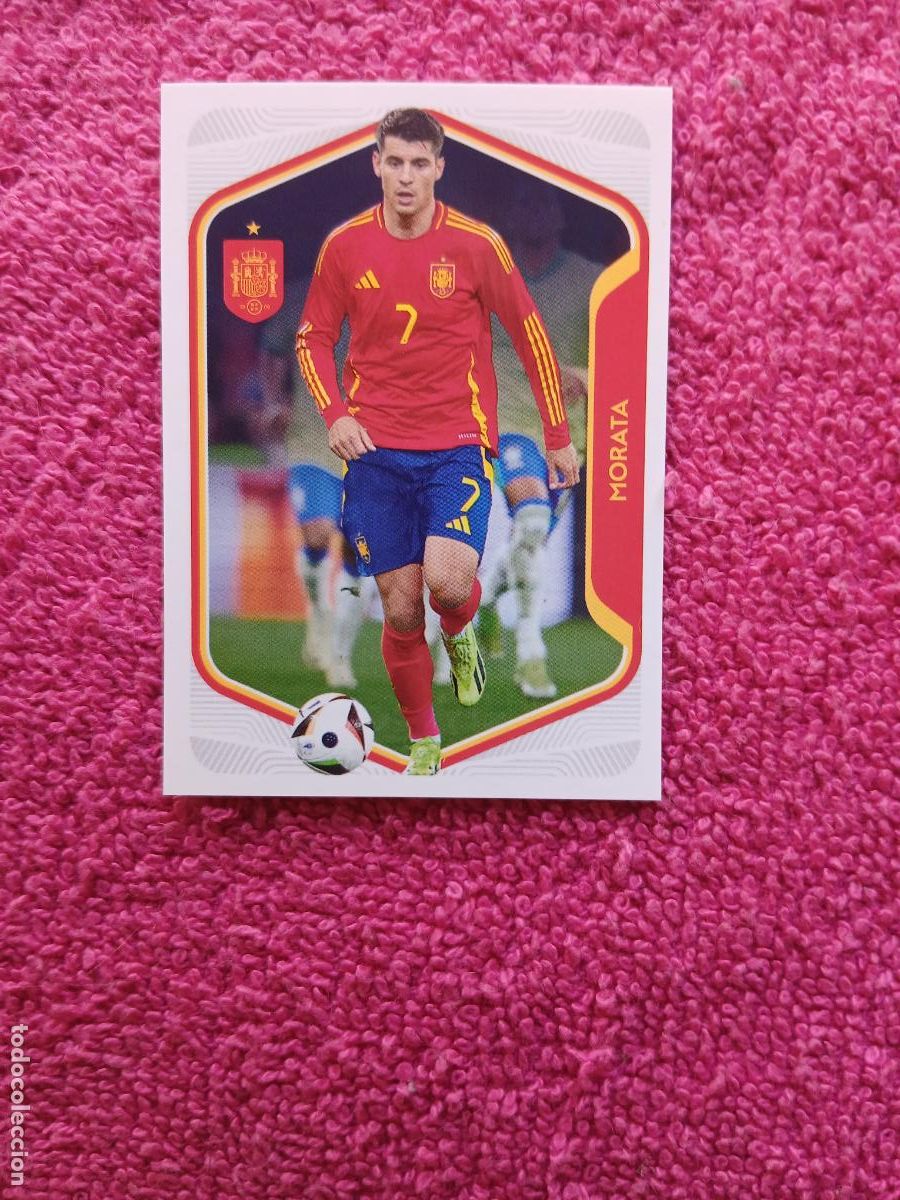 Cromos de f&uacute;tbol: espa&ntilde;a 2026 55 morata selecci&oacute;n espa&ntilde;ola panini carrefour family mundial de futbol (H)