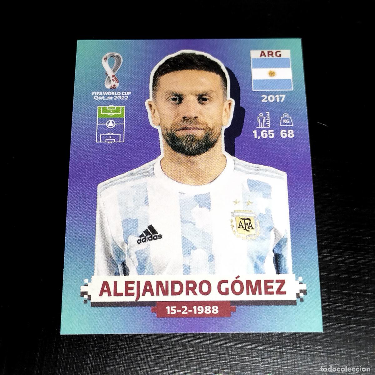 Cromos de f&uacute;tbol: ARG 17 ALEJANDRO GOMEZ ARGENTINA CROMOS STICKER MUNDIAL QTAR 22 2022 FIFA WORLD CUP PANINI