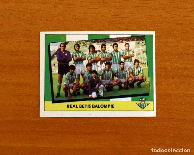 Cromos de f&uacute;tbol: Real Betis - Equipo-Alineaci&oacute;n - Ediciones Este Liga 1987-1988, 87-88 - Cromo Nunca pegado