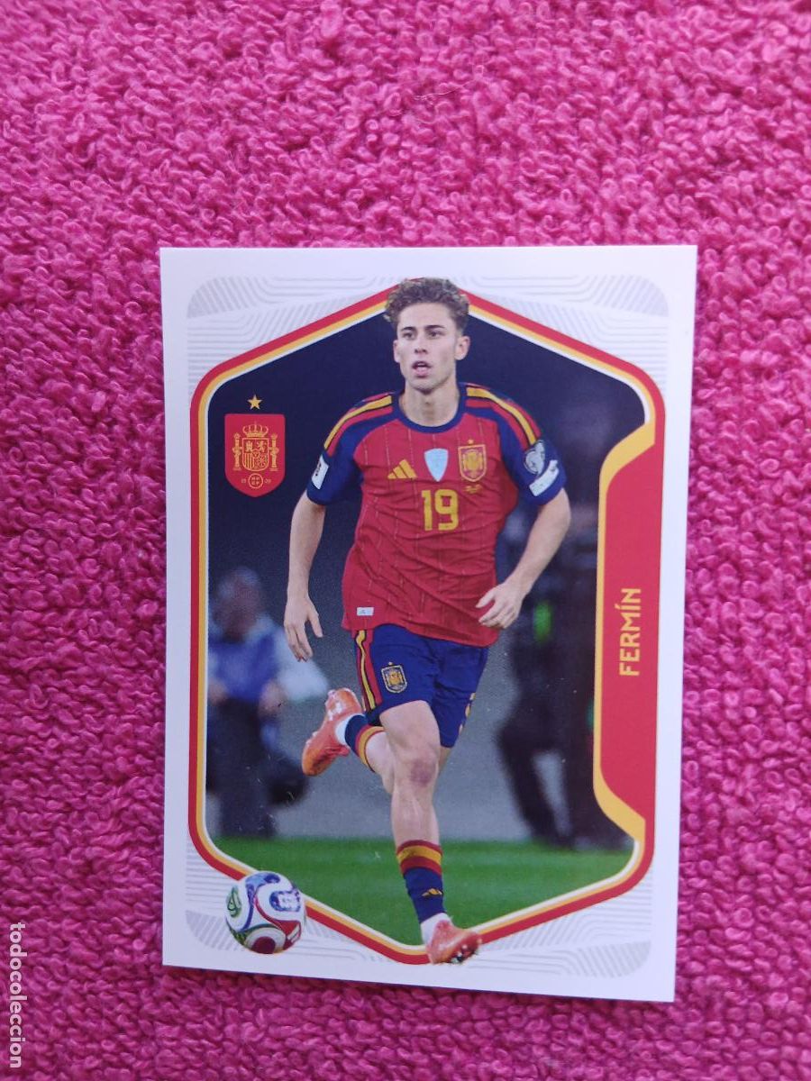 Cromos de f&uacute;tbol: espa&ntilde;a 2026 46 ferm&iacute;n selecci&oacute;n espa&ntilde;ola panini carrefour family mundial de futbol (H)