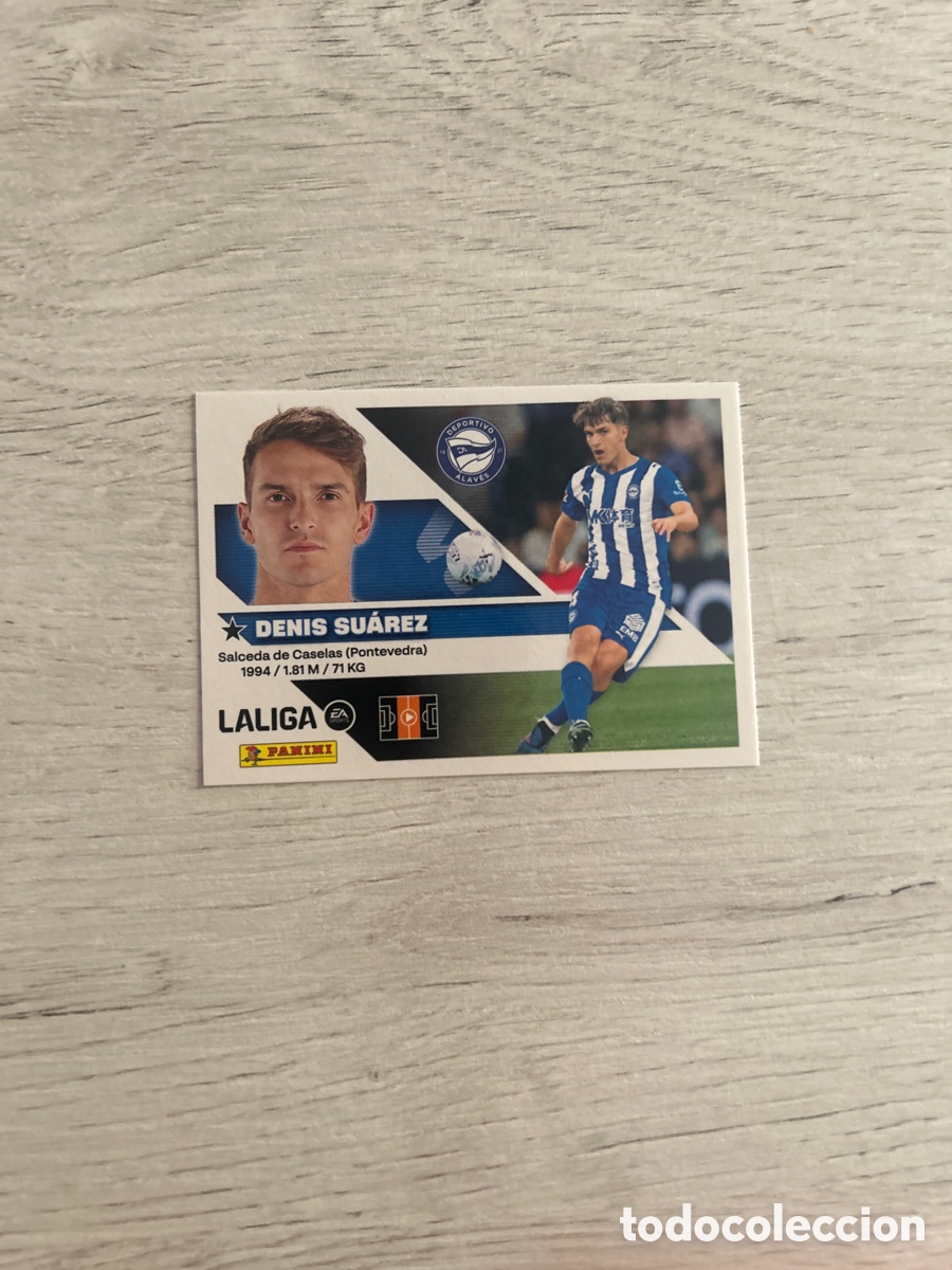 Football Stickers: Denis Su&aacute;rez 16 Alav&eacute;s Liga Este 2026/27 26-27 Panini