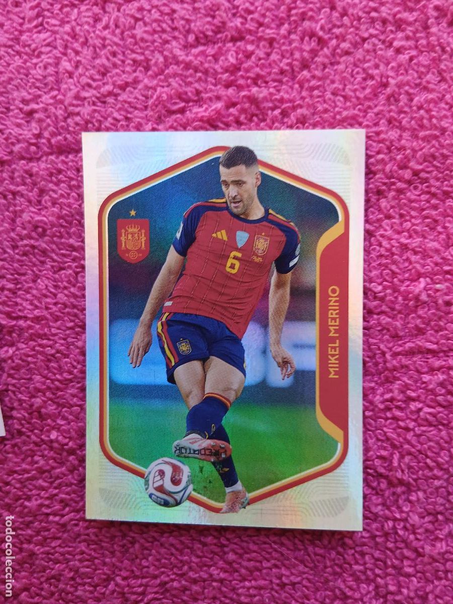 Football Stickers: espa&ntilde;a 2026 42 mikel merino selecci&oacute;n espa&ntilde;ola panini carrefour family mundial de futbol (H)