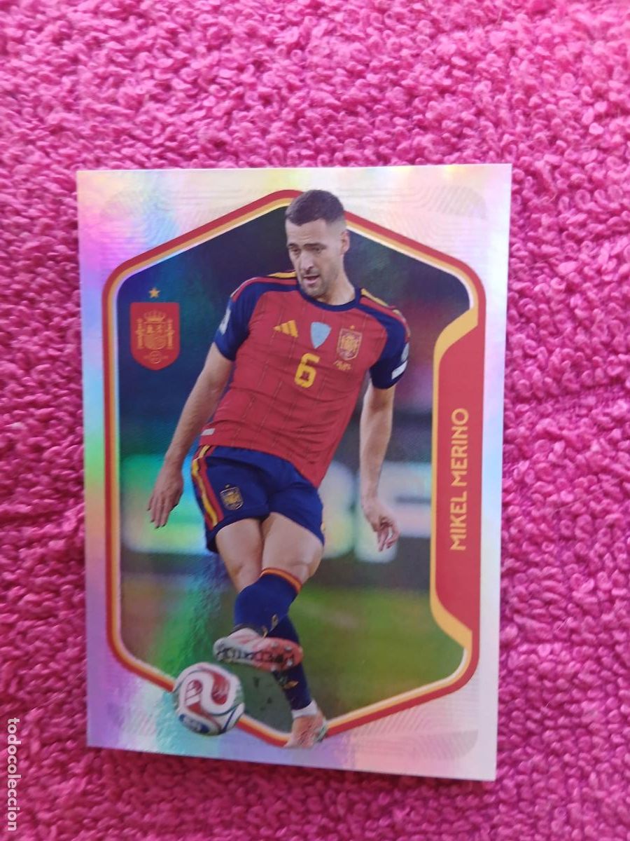 Football Stickers: espa&ntilde;a 2026 42 mikel merino selecci&oacute;n espa&ntilde;ola panini carrefour family mundial de futbol (H)