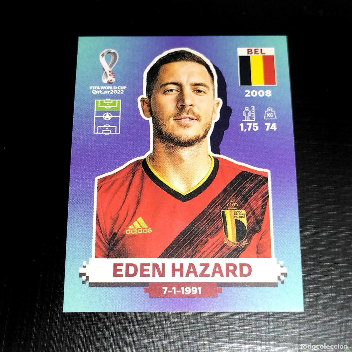 Cromos de f&uacute;tbol: BEL 18 EDEN HAZARD BELGICA CROMOS STICKER MUNDIAL QTAR 22 2022 FIFA WORLD CUP PANINI