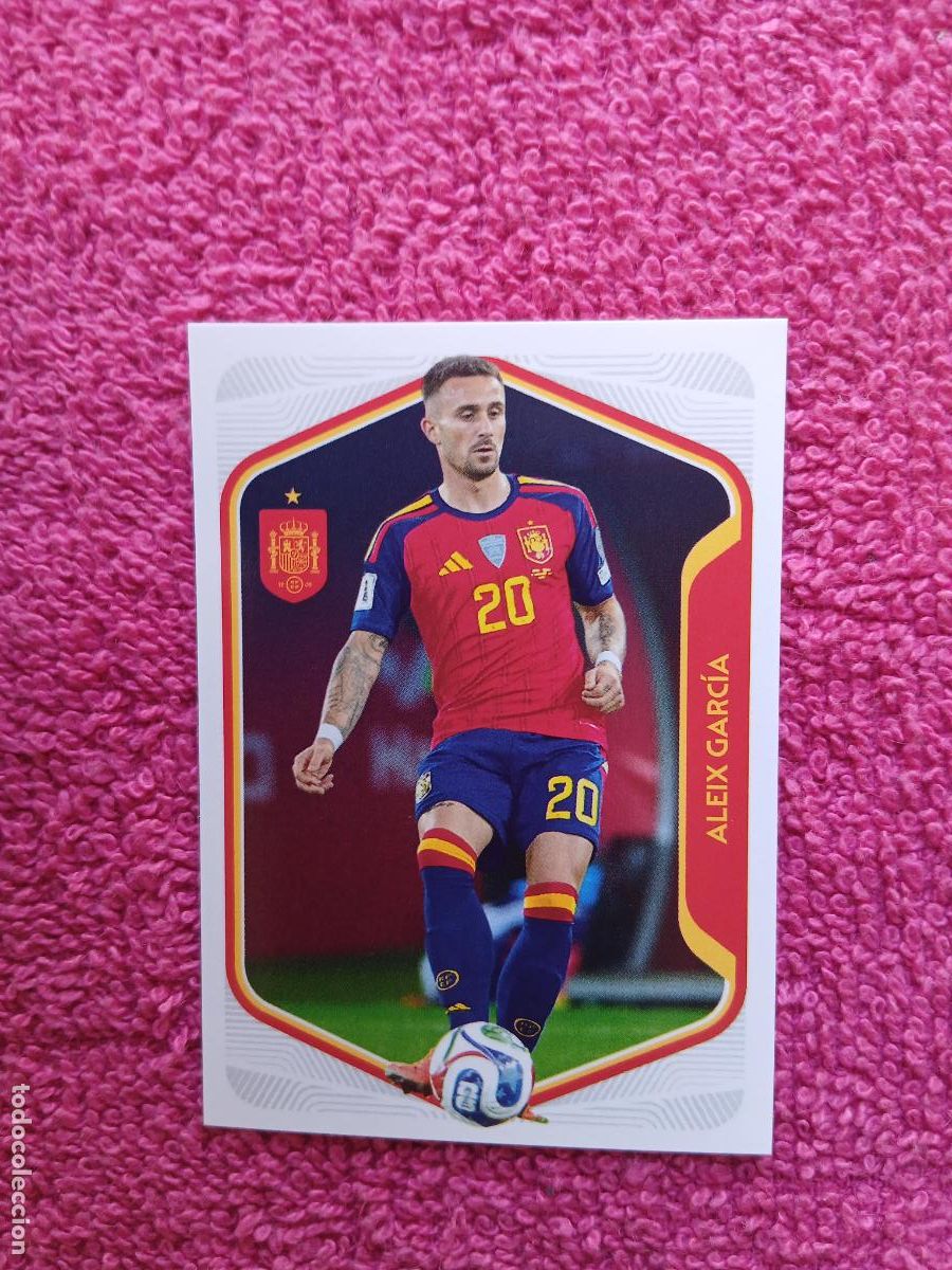 Cartes &agrave; collectionner de Football: espa&ntilde;a 2026 30 aleix garc&iacute;a selecci&oacute;n espa&ntilde;ola panini carrefour family mundial de futbol (H)