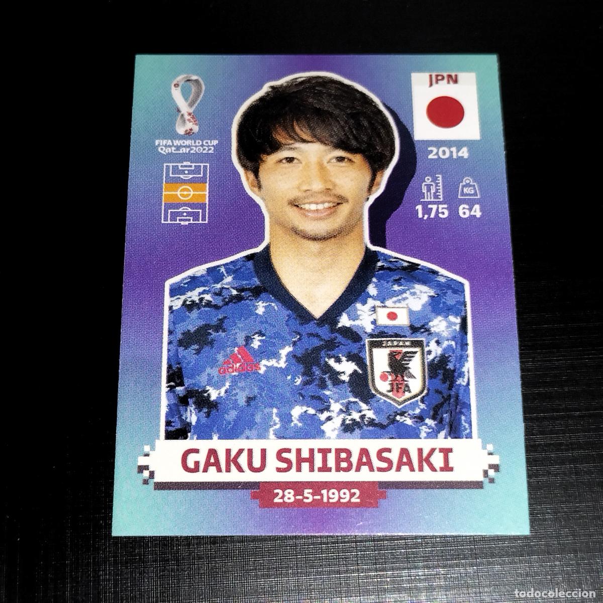 Cartes &agrave; collectionner de Football: JPN 13 GAKU SHIBASAKI JAPON CROMOS STICKER MUNDIAL QTAR 22 2022 FIFA WORLD CUP PANINI