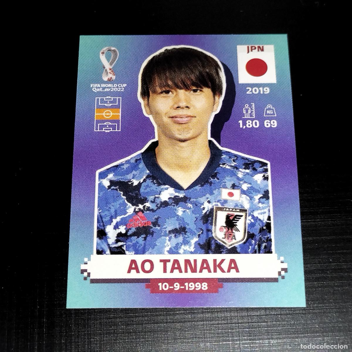 Cromos de f&uacute;tbol: JPN 14 AO TANAKA JAPON CROMOS STICKER MUNDIAL QTAR 22 2022 FIFA WORLD CUP PANINI