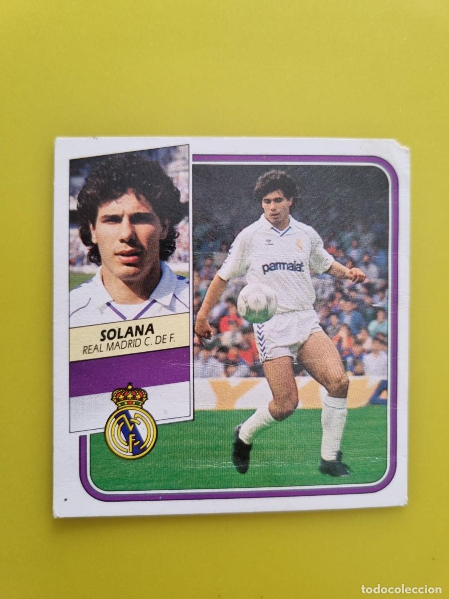 Cromos de f&uacute;tbol: CROMO FUTBOL LIGA ESTE 89 90 1989 1990 NUNCA PEGADO SIN PEGAR SOLANA REAL MADRID AR926
