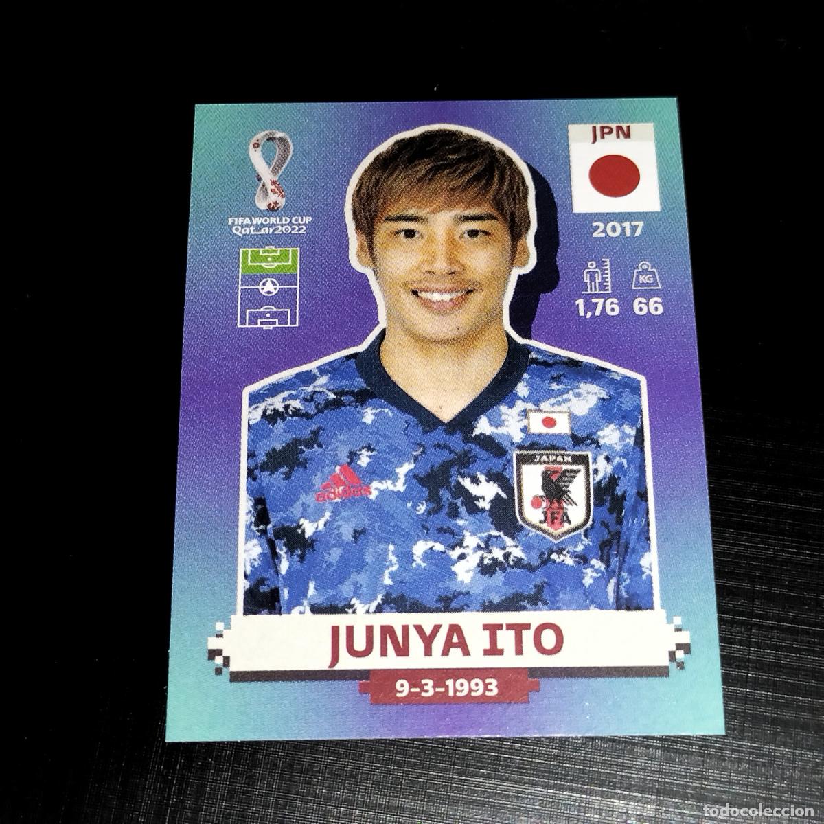 Cromos de f&uacute;tbol: JPN 17 JUNYA ITO JAPON CROMOS STICKER MUNDIAL QTAR 22 2022 FIFA WORLD CUP PANINI