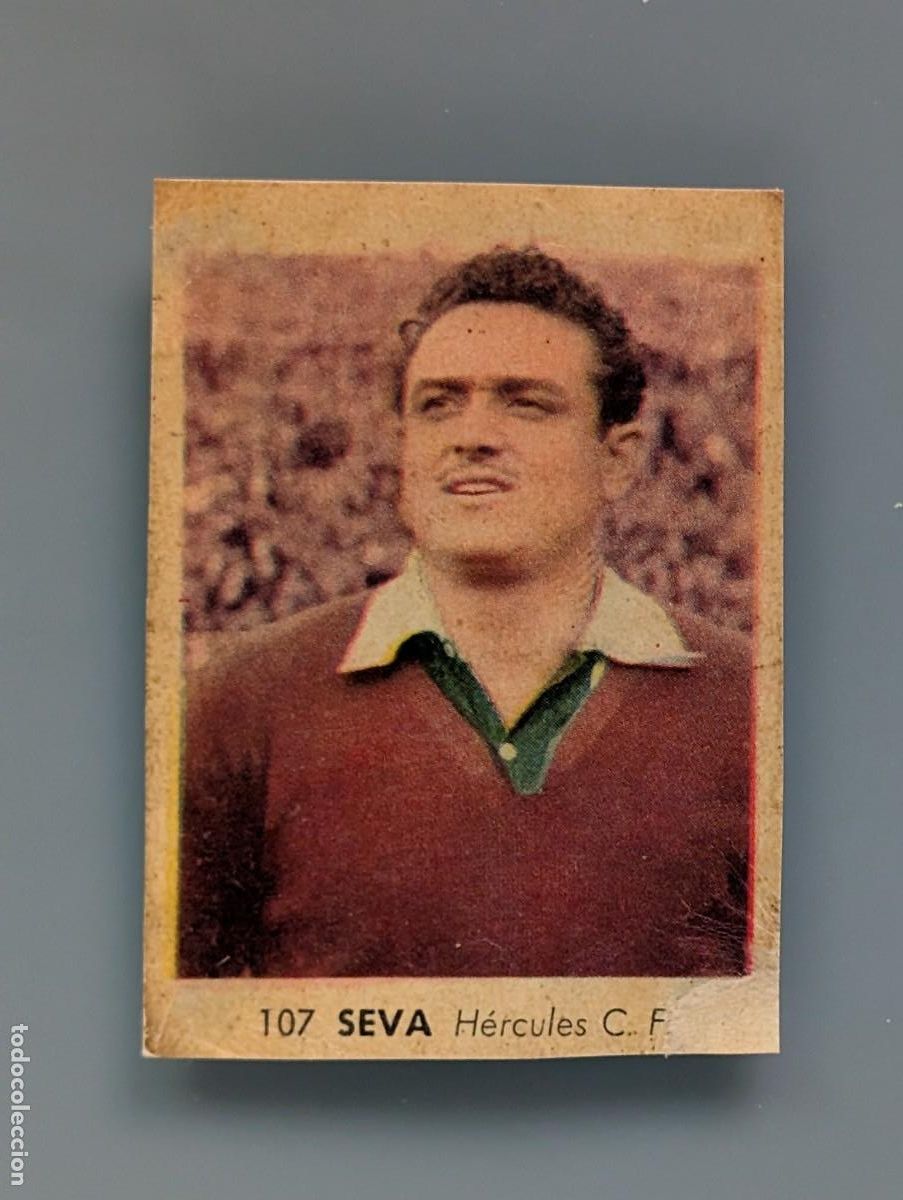 Cromos de f&uacute;tbol: RARO CROMO RARE CARD N&deg; 107 SEVA HERCULES CF RUIZ ROMERO LIGA 1955 1956 55/56 ALICANTE FOOTBALL