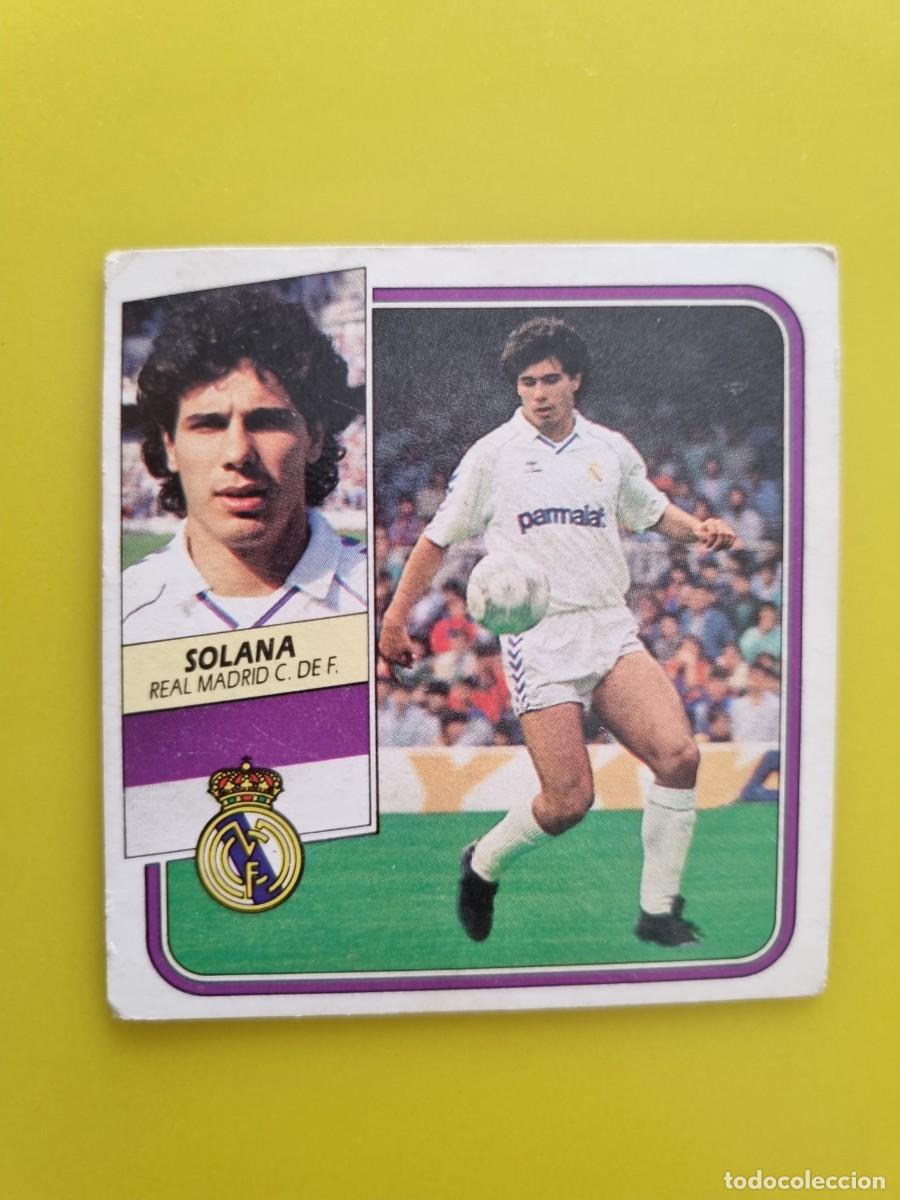 Cromos de f&uacute;tbol: CROMO FUTBOL LIGA ESTE 89 90 1989 1990 NUNCA PEGADO SIN PEGAR SOLANA REAL MADRID AR926