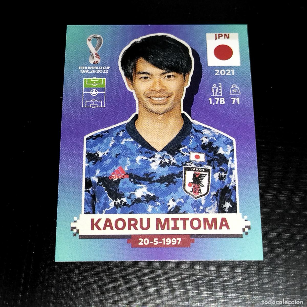 Cromos de f&uacute;tbol: JPN 19 KAORU MITOMA JAPON CROMOS STICKER MUNDIAL QTAR 22 2022 FIFA WORLD CUP PANINI
