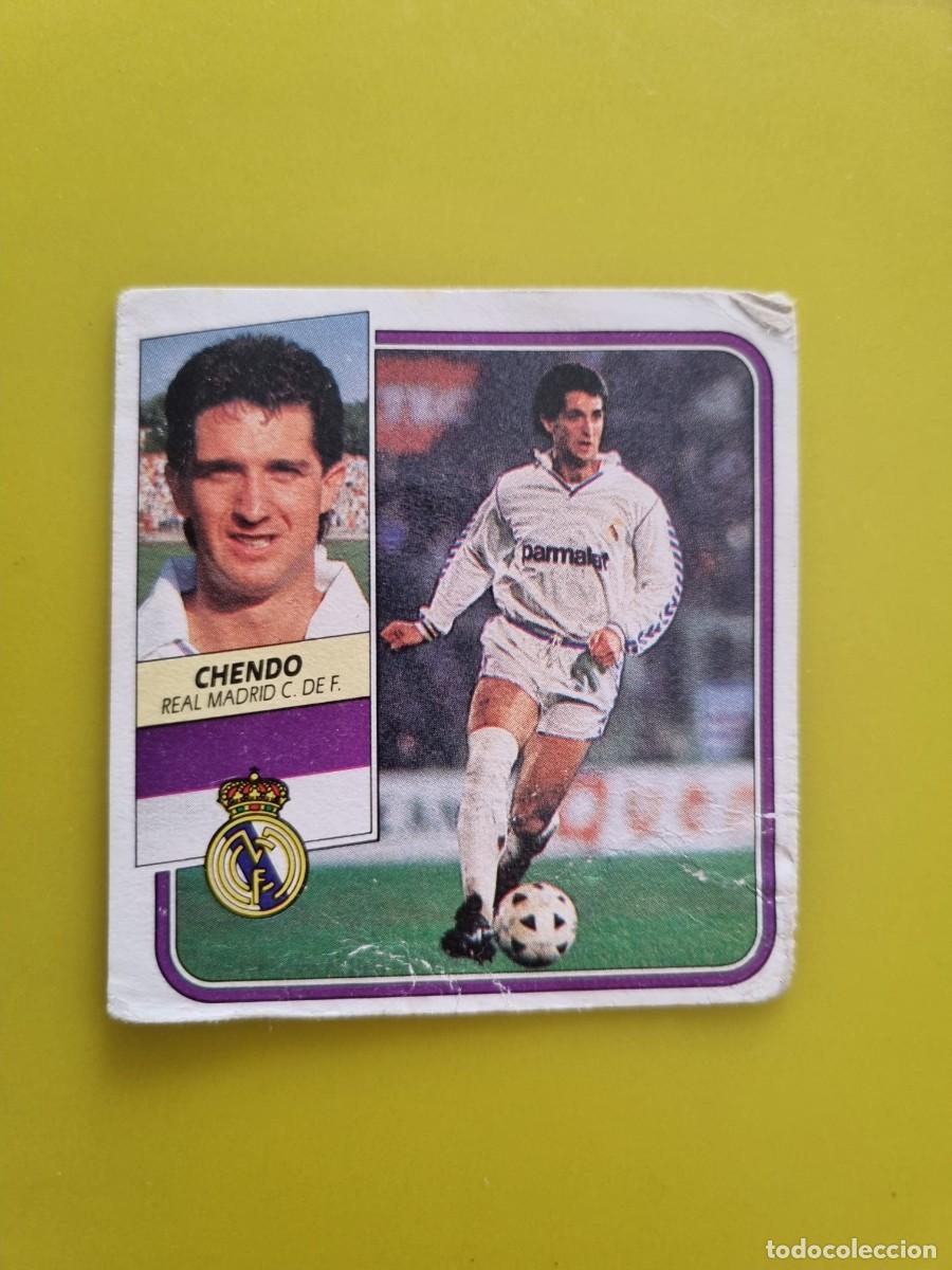 Cromos de f&uacute;tbol: CROMO FUTBOL LIGA ESTE 89 90 1989 1990 NUNCA PEGADO SIN PEGAR CHENDO REAL MADRID LEER AR926