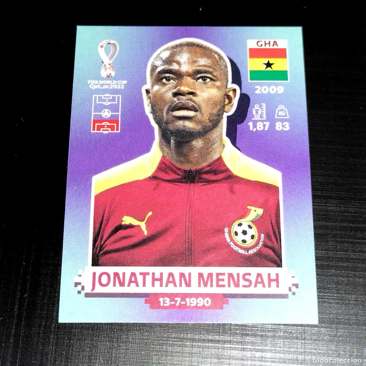 Cromos de f&uacute;tbol: GHA 9 JONATHAN MENSAH GHANA CROMOS STICKER MUNDIAL QTAR 22 2022 FIFA WORLD CUP PANINI