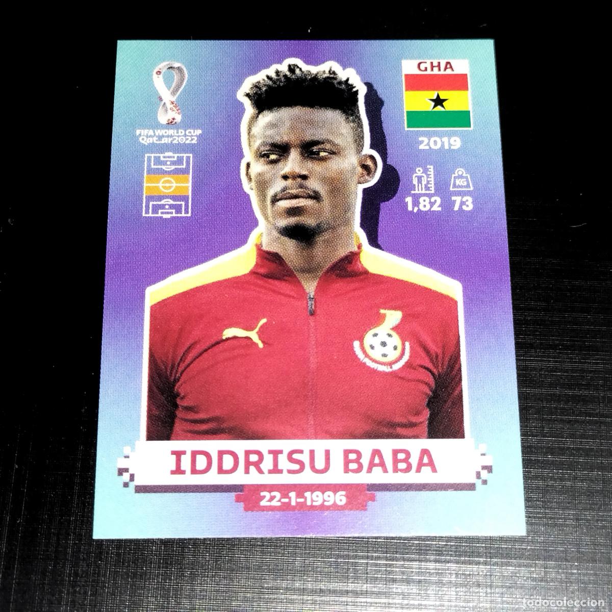 Cromos de f&uacute;tbol: GHA 11 IDDRISU BABA GHANA CROMOS STICKER MUNDIAL QTAR 22 2022 FIFA WORLD CUP PANINI