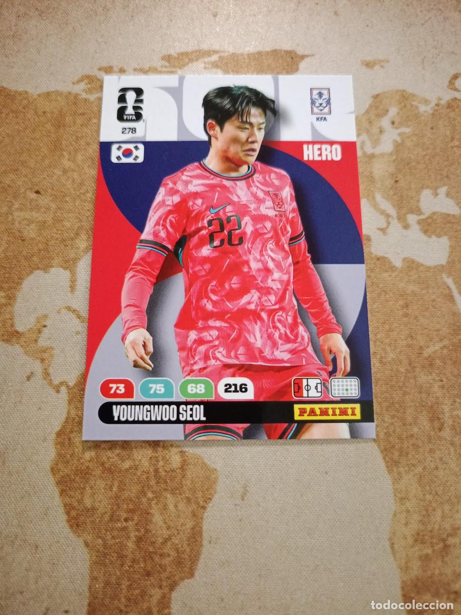 Cromos de f&uacute;tbol: Corea del Sur 278 YOUNGWOO SEOL Adrenalyn WORLD Cup 2026
