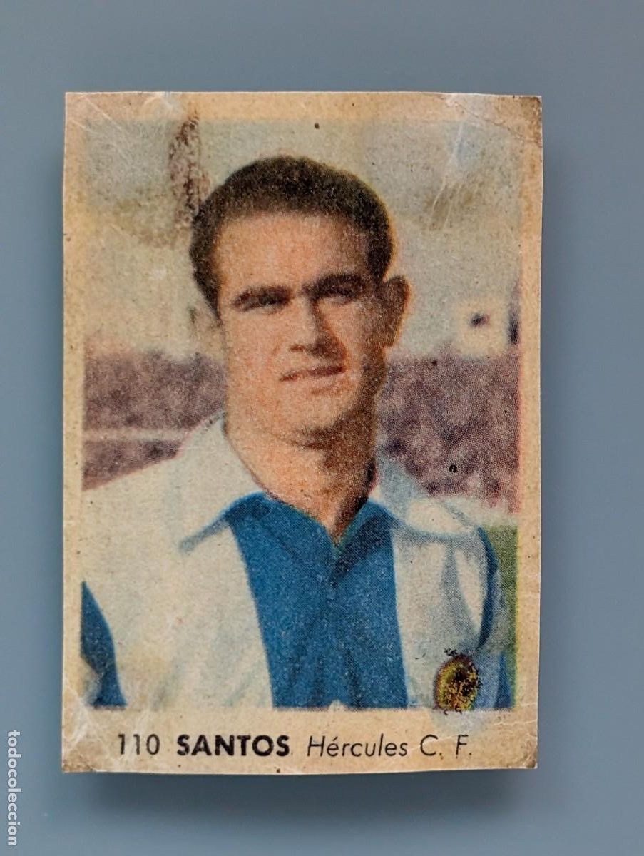 Cromos de f&uacute;tbol: RARO CROMO RARE CARD N&deg; 110 SANTOS HERCULES CF RUIZ ROMERO LIGA 1955 1956 55/56 ALICANTE FOOTBALL