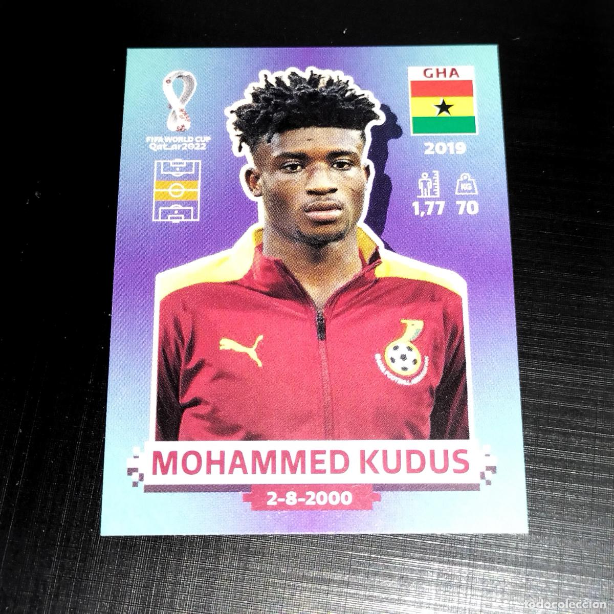 Cromos de f&uacute;tbol: GHA 12 MOHAMMED KUDUS GHANA CROMOS STICKER MUNDIAL QTAR 22 2022 FIFA WORLD CUP PANINI