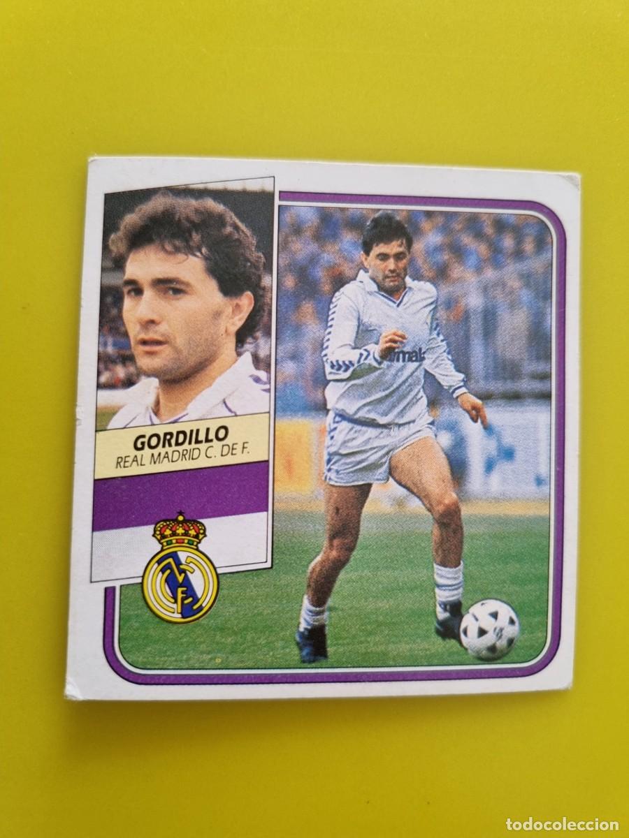 Cromos de f&uacute;tbol: CROMO FUTBOL LIGA ESTE 89 90 1989 1990 NUNCA PEGADO SIN PEGAR GORDILLO REAL MADRID AR926
