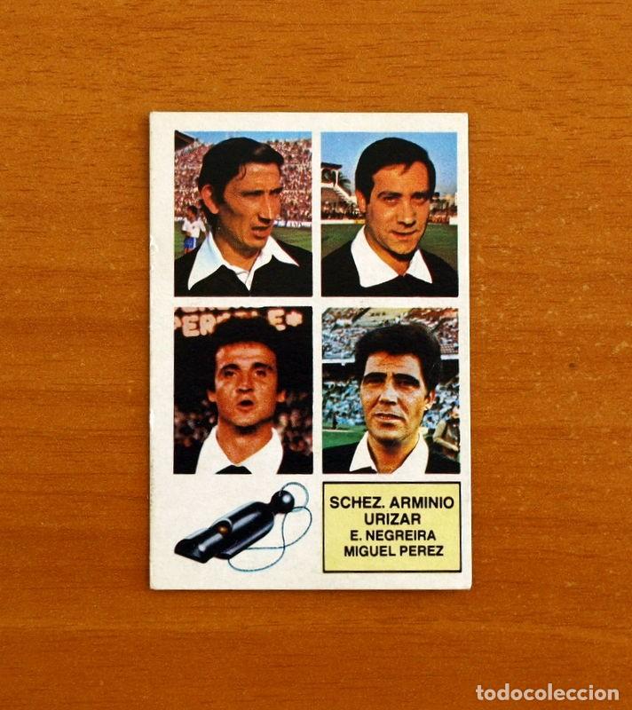 Cromos de f&uacute;tbol: Arbitros -S&aacute;nchez Armino, Urizar, Enriquez Negreira, Miguel-Liga 1982-1983, 82-83-Ediciones Este