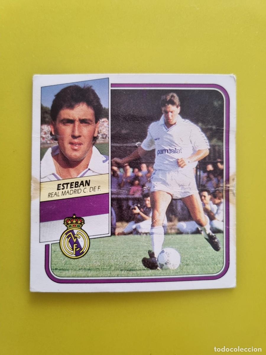 Cromos de f&uacute;tbol: CROMO FUTBOL LIGA ESTE 89 90 1989 1990 NUNCA PEGADO SIN PEGAR ESTEBAN REAL MADRID AR926