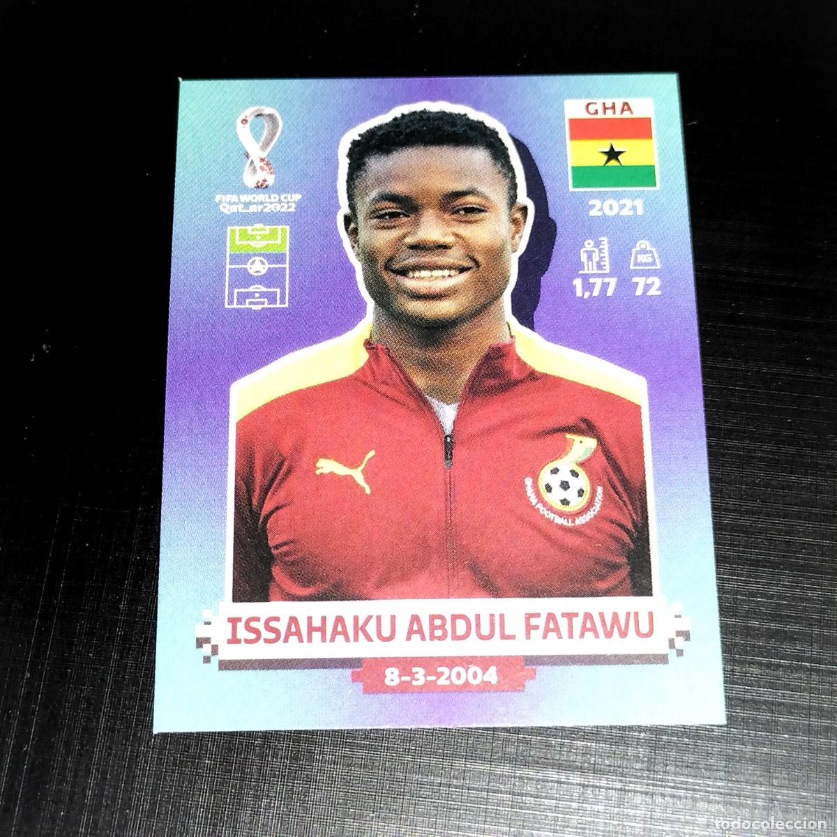 Cromos de f&uacute;tbol: GHA 19 ISSAHAKU ABDUL FATAWU GHANA CROMOS STICKER MUNDIAL QTAR 22 2022 FIFA WORLD CUP PANINI