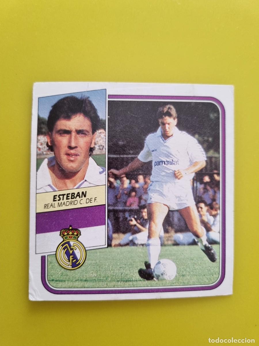 Cromos de f&uacute;tbol: CROMO FUTBOL LIGA ESTE 89 90 1989 1990 NUNCA PEGADO SIN PEGAR ESTEBAN REAL MADRID AR926