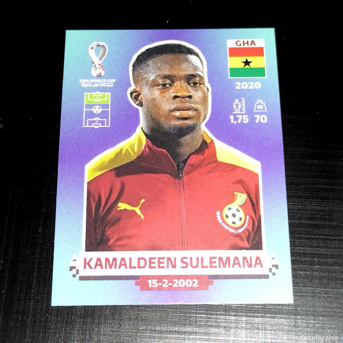 Cromos de f&uacute;tbol: GHA 20 KAMALDEEN SULEMANA GHANA CROMOS STICKER MUNDIAL QTAR 22 2022 FIFA WORLD CUP PANINI
