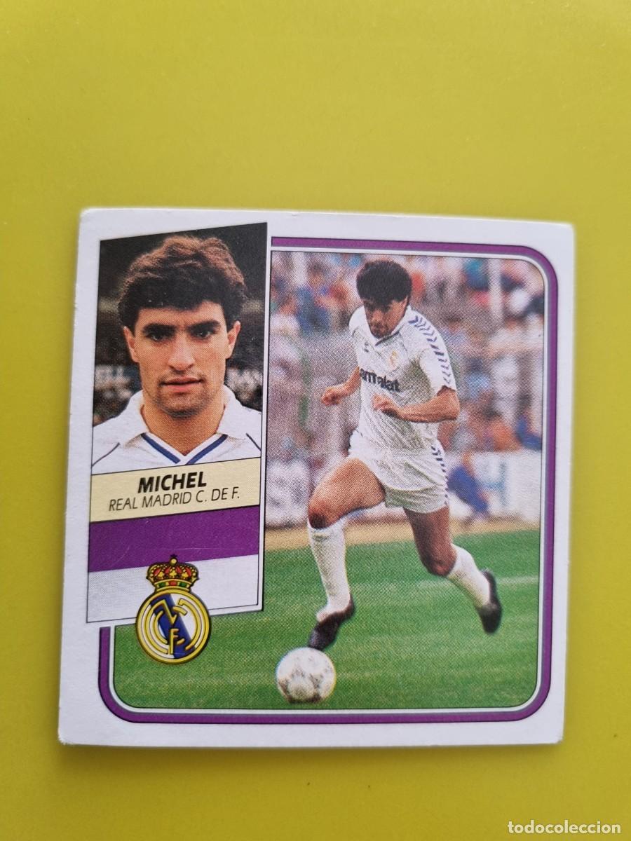 Fu&szlig;ball-Sticker: CROMO FUTBOL LIGA ESTE 89 90 1989 1990 NUNCA PEGADO SIN PEGAR MICHEL REAL MADRID LEER AR926