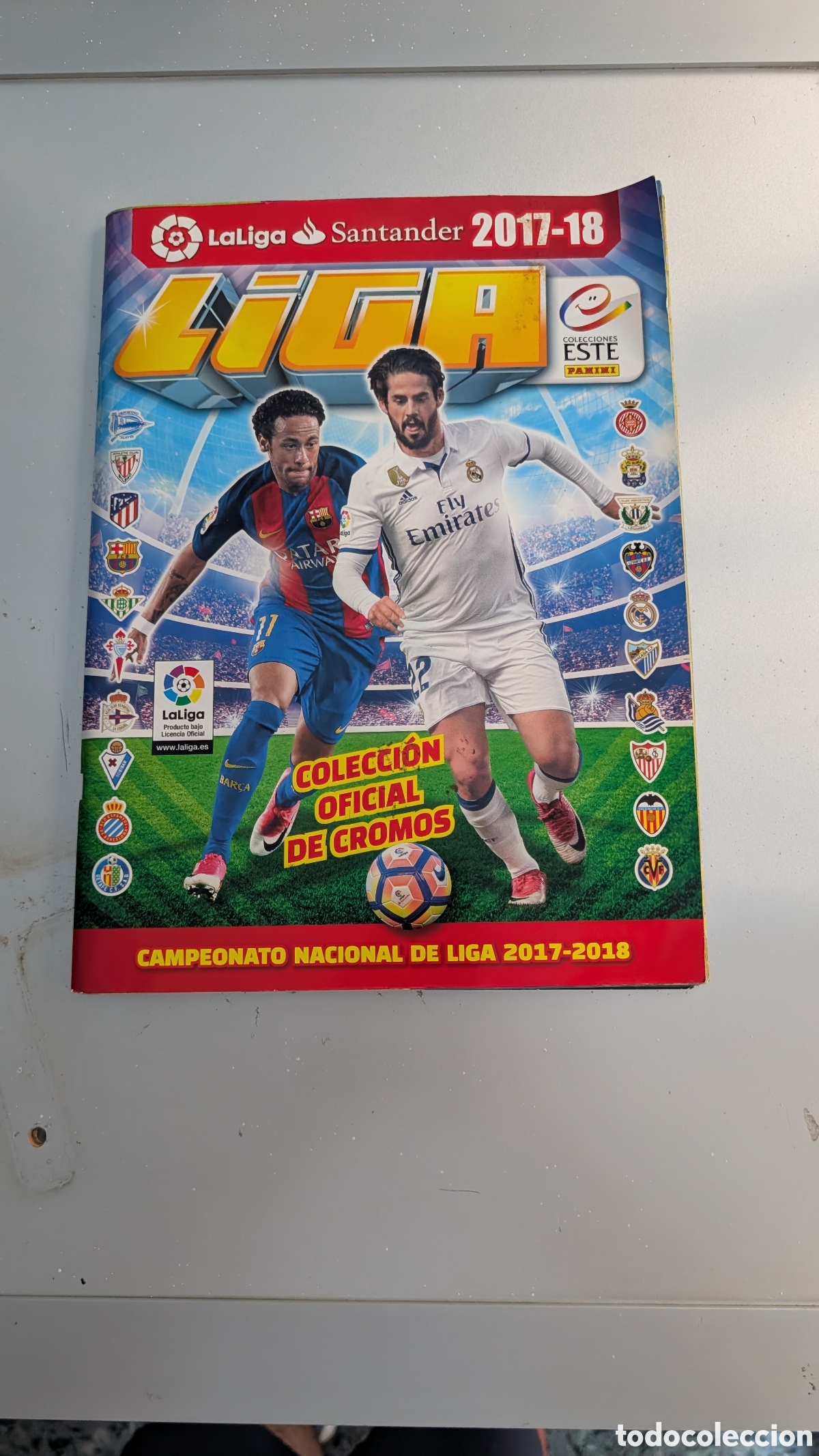 Cromos de Futebol: ALBUM COMPLETO TODO EDITADO CON CHICLES LIGA ESTE 2017/18 17 18 EN BUEN ESTADO
