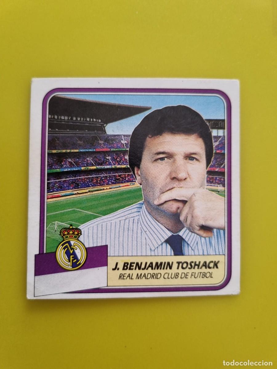 Figurine di Calcio: CROMO FUTBOL LIGA ESTE 89 90 1989 1990 NUNCA PEGADO SIN PEGAR J. BENJAMIN TOSHACK REAL MADRID AR926