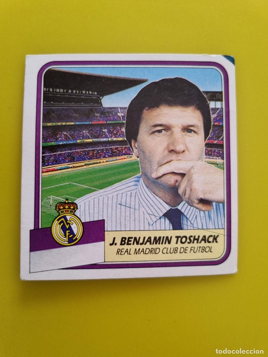 Figurine di Calcio: CROMO FUTBOL LIGA ESTE 89 90 1989 1990 NUNCA PEGADO SIN PEGAR J. BENJAMIN TOSHACK REAL MADRID AR926