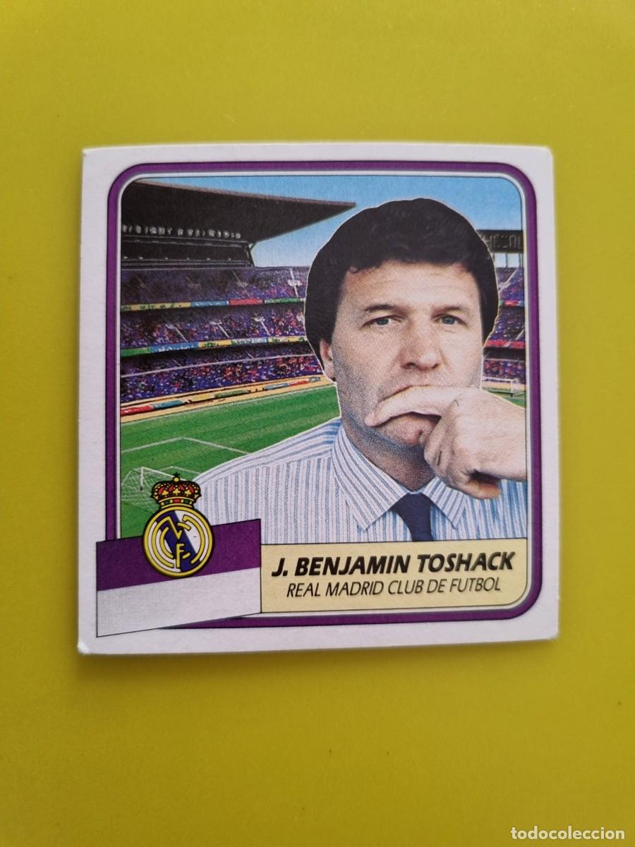 Figurine di Calcio: CROMO FUTBOL LIGA ESTE 89 90 1989 1990 NUNCA PEGADO SIN PEGAR J. BENJAMIN TOSHACK REAL MADRID AR926
