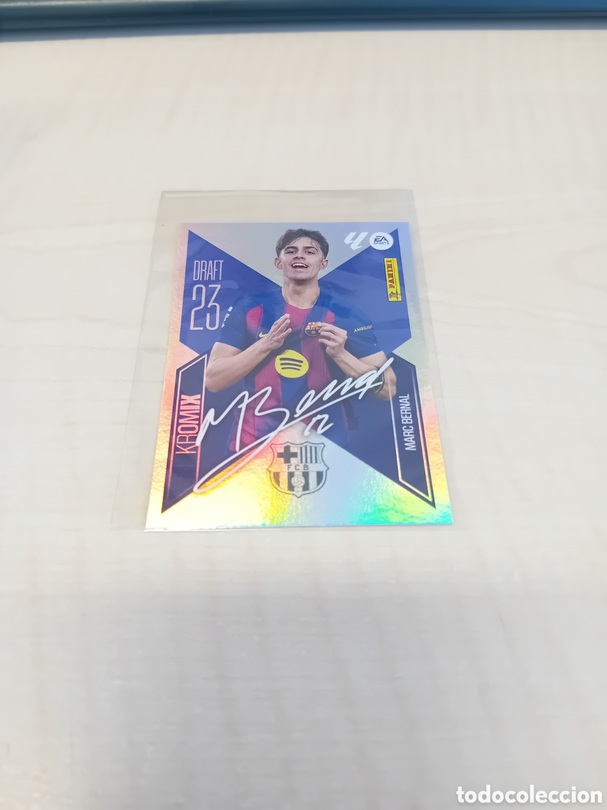 Figurine di Calcio: Marc Bernal K15 Draft 23 Kromix Firmada Barcelona 26 27 2026 2027 Este Panini