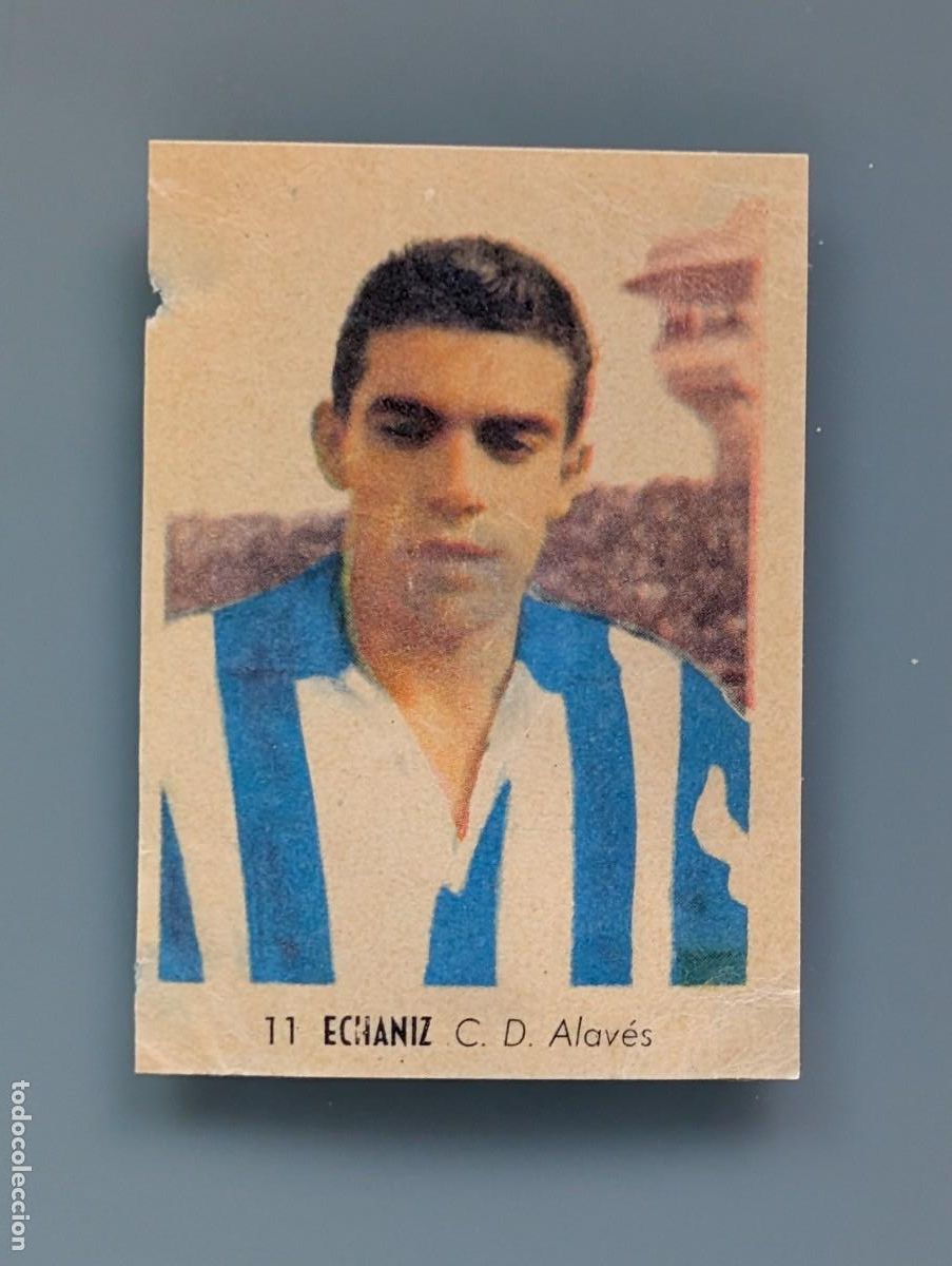 Figurine di Calcio: RARO CROMO ECHANIZ ALAVES VITORIA CAMPEONAT NACIONALES FUTBOL 1956 RUIZ ROMERO 1955 55/56 LIGA ALAVA