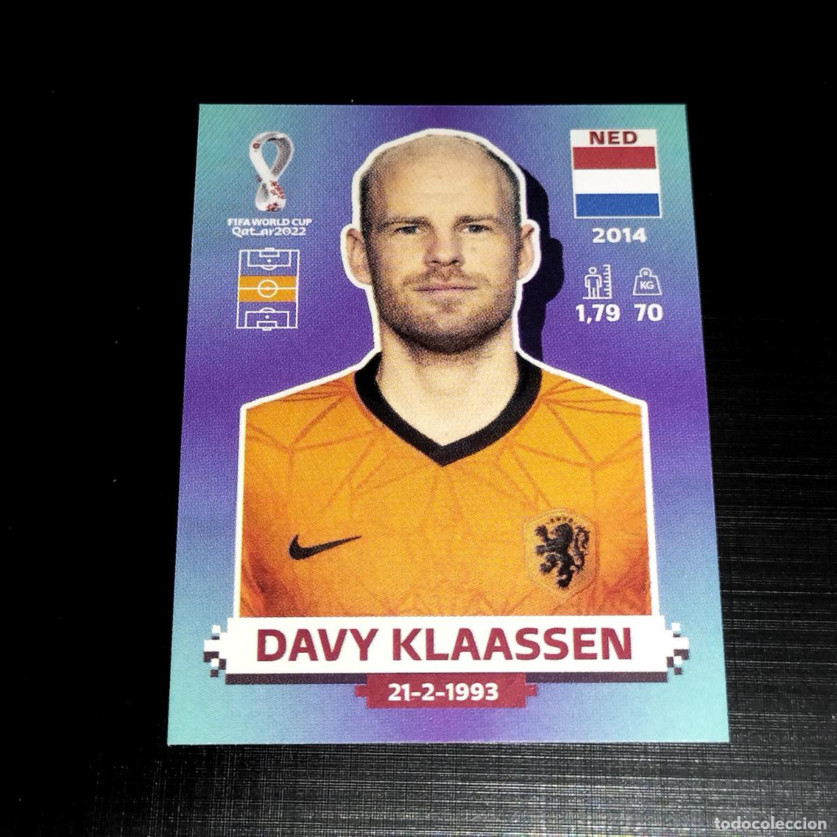 Cromos de f&uacute;tbol: NED 13 DAVY KLAASSEN NETHERLANDS HOLANDA CROMOS STICKER MUNDIAL QTAR 22 2022 FIFA WORLD CUP PANINI