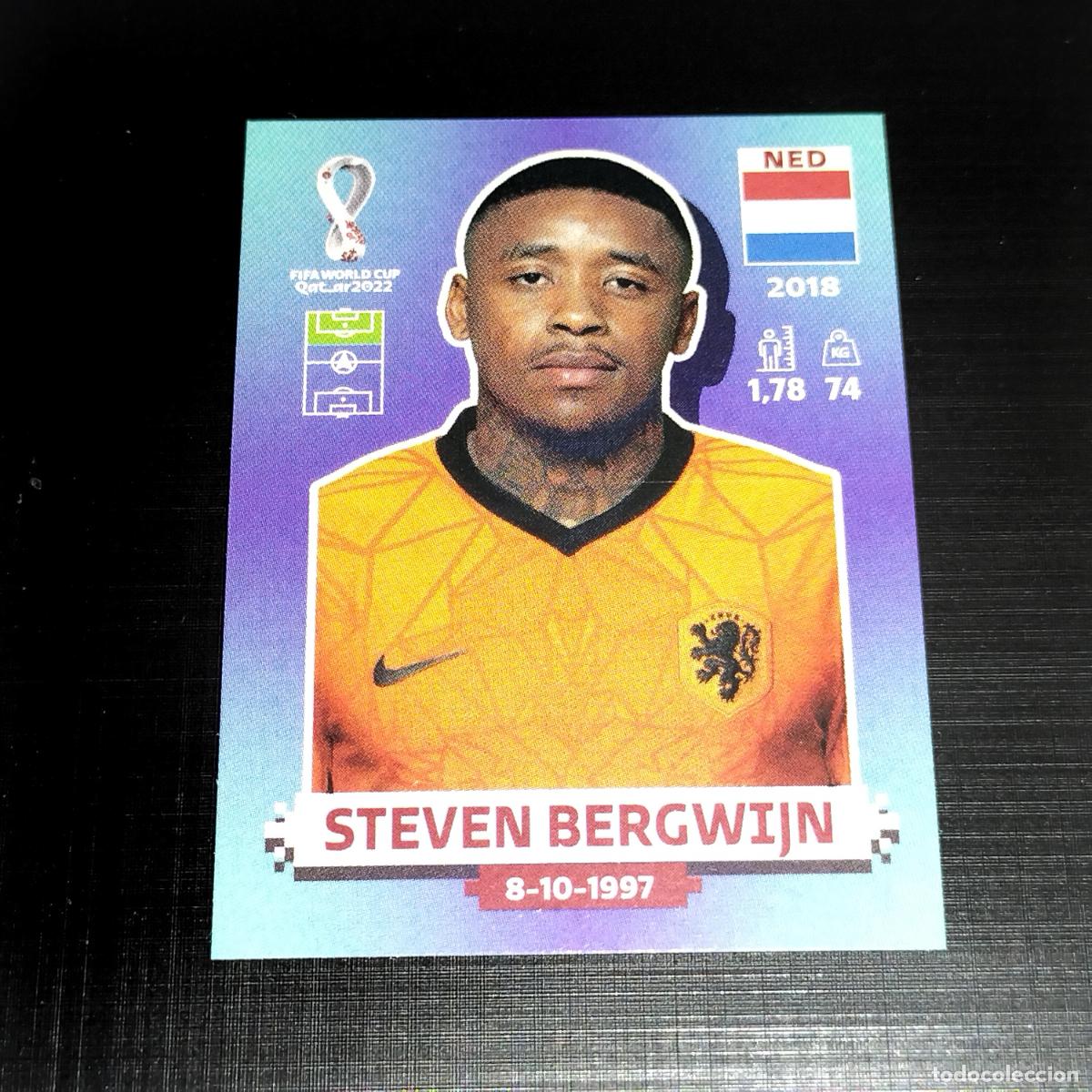 Cromos de f&uacute;tbol: NED 16 STEVEN BERGWIJN NETHERLANDS HOLANDA CROMOS STICKER MUNDIAL QTAR 22 2022 FIFA WORLD CUP PANINI
