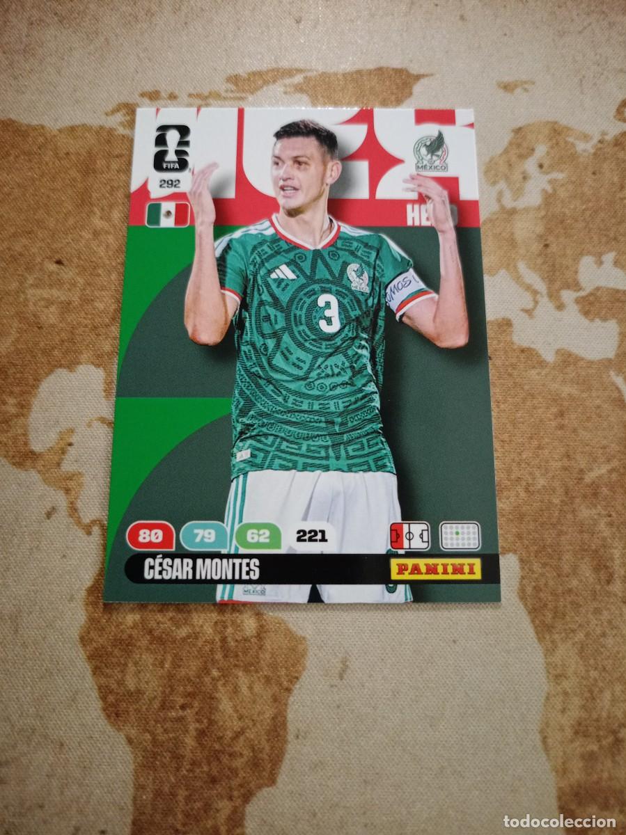 Cromos de f&uacute;tbol: M&eacute;xico 292 C&Eacute;SAR MONTES Adrenalyn WORLD Cup 2026