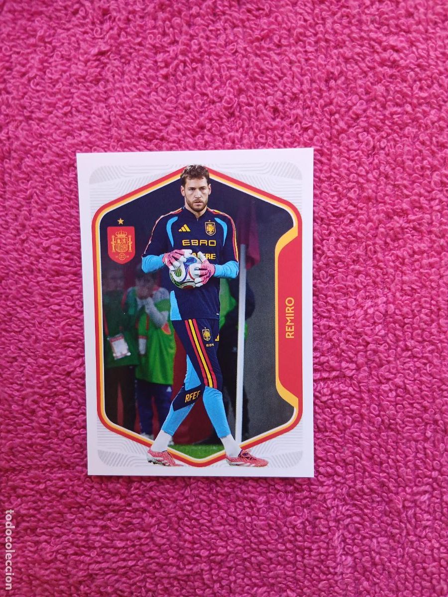 Cromos de f&uacute;tbol: espa&ntilde;a 2026 12 remiro selecci&oacute;n espa&ntilde;ola panini carrefour family mundial de futbol (H)