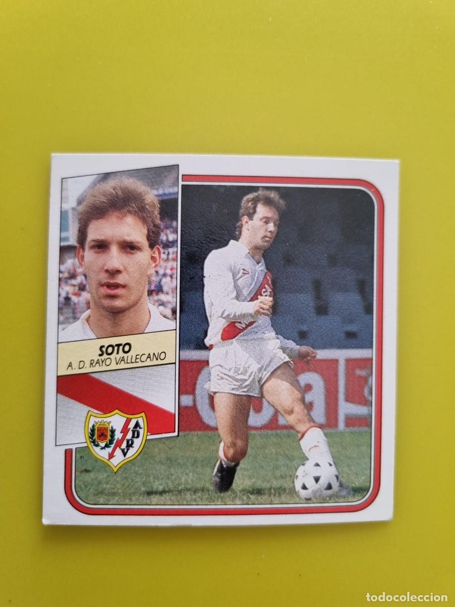 Cromos de f&uacute;tbol: CROMO FUTBOL LIGA ESTE 89 90 1989 1990 NUNCA PEGADO SIN PEGAR SOTO RAYO VALLECANO AR926