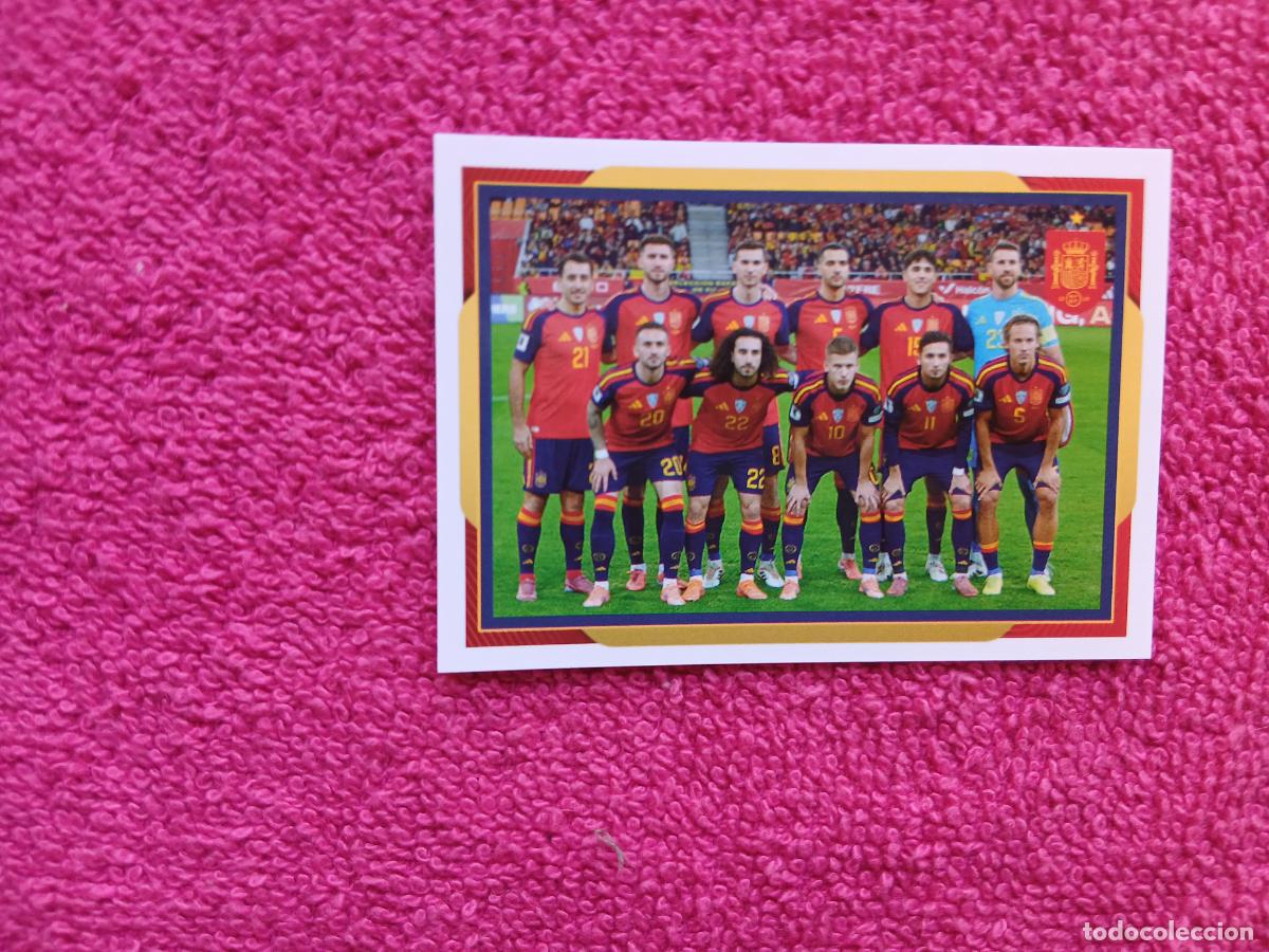 Cromos de f&uacute;tbol: espa&ntilde;a 2026 4 alineaci&oacute;n selecci&oacute;n espa&ntilde;ola panini carrefour family mundial de futbol (H)