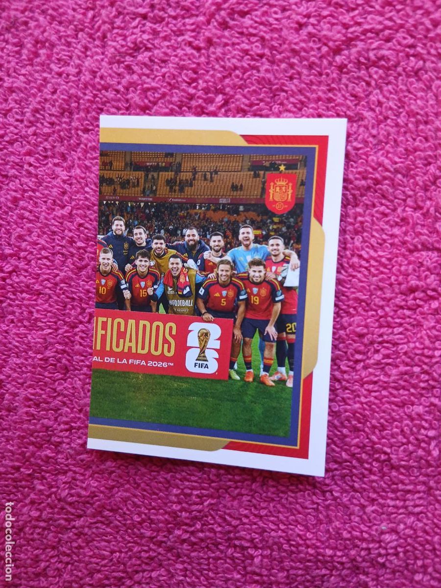 Cromos de f&uacute;tbol: espa&ntilde;a 2026 3 plantilla selecci&oacute;n espa&ntilde;ola panini carrefour family mundial de futbol (H)