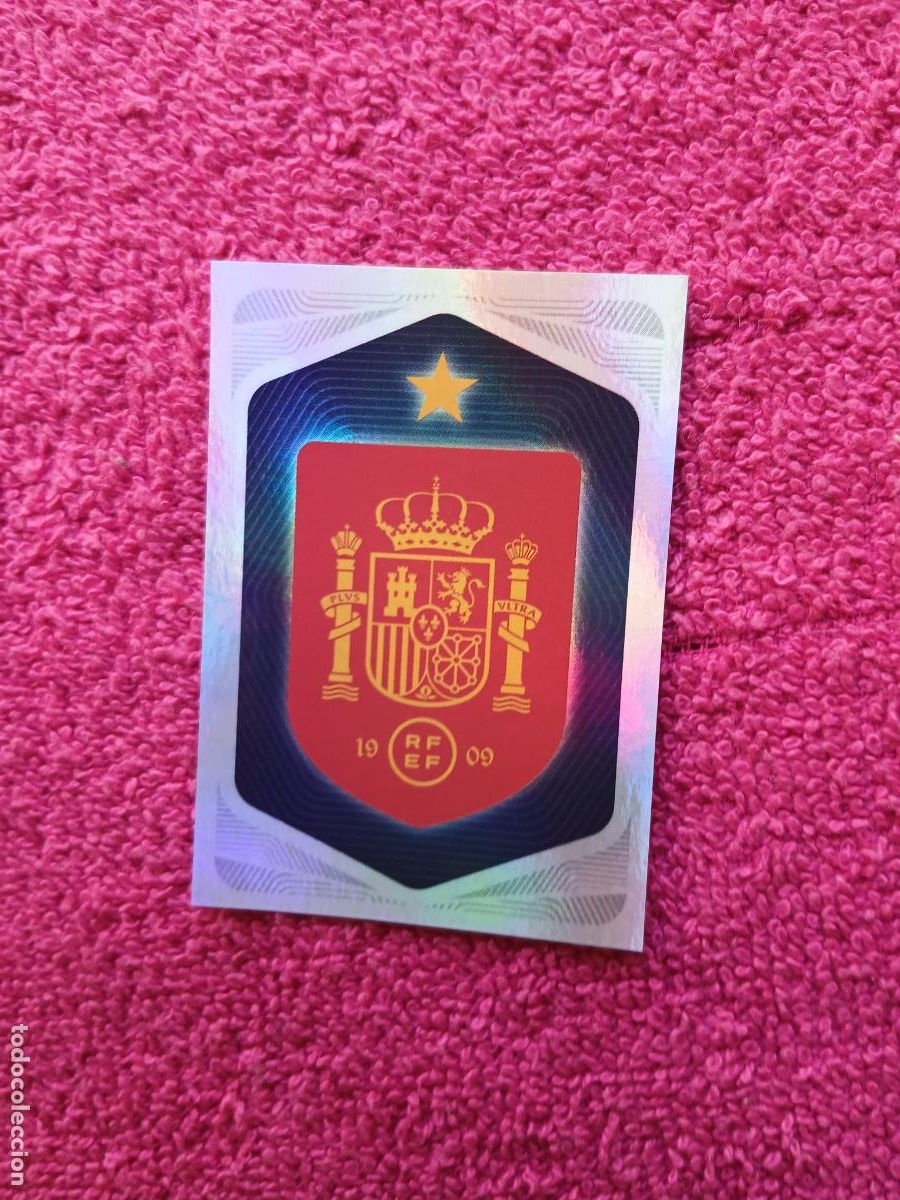 Cromos de f&uacute;tbol: espa&ntilde;a 2026 1 escudo selecci&oacute;n espa&ntilde;ola panini carrefour family mundial de futbol (H)