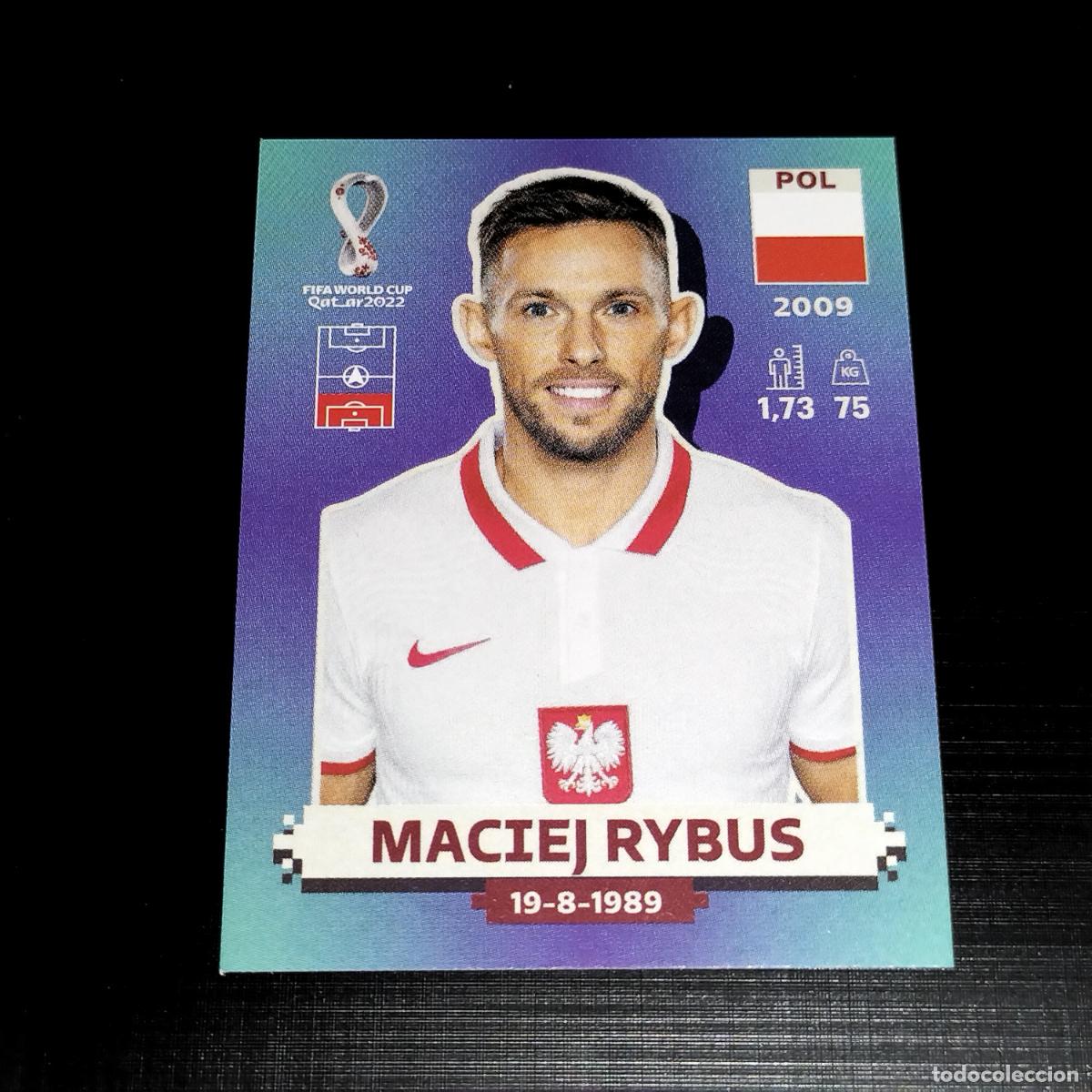 Cromos de f&uacute;tbol: POL 10 MACIEJ RYBUS POLONIA CROMOS STICKER MUNDIAL QTAR 22 2022 FIFA WORLD CUP PANINI