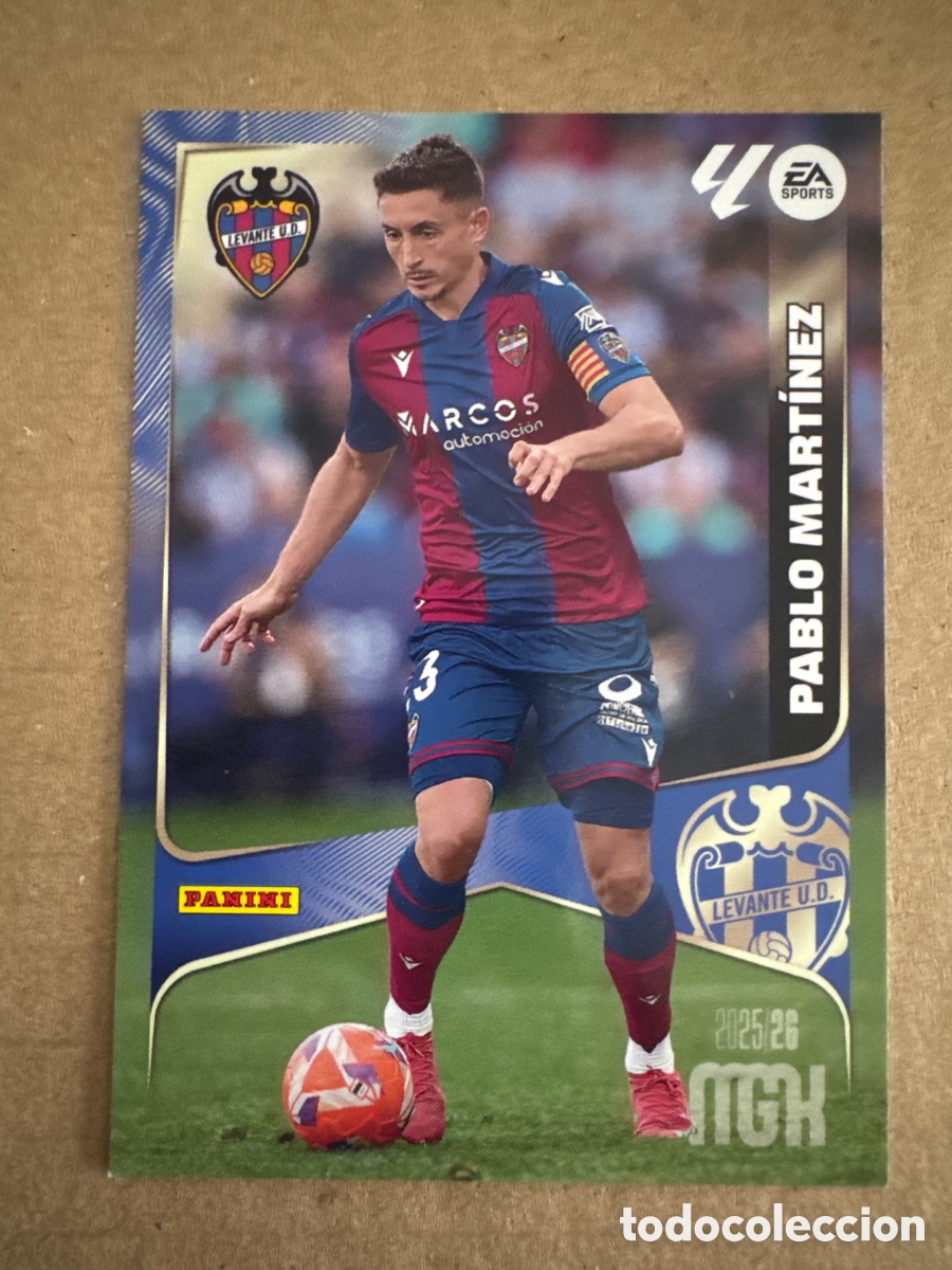 Cromos de f&uacute;tbol: # 211 Pablo Mart&iacute;nez Levante Megacracks 25 26 2025 2026 MGK