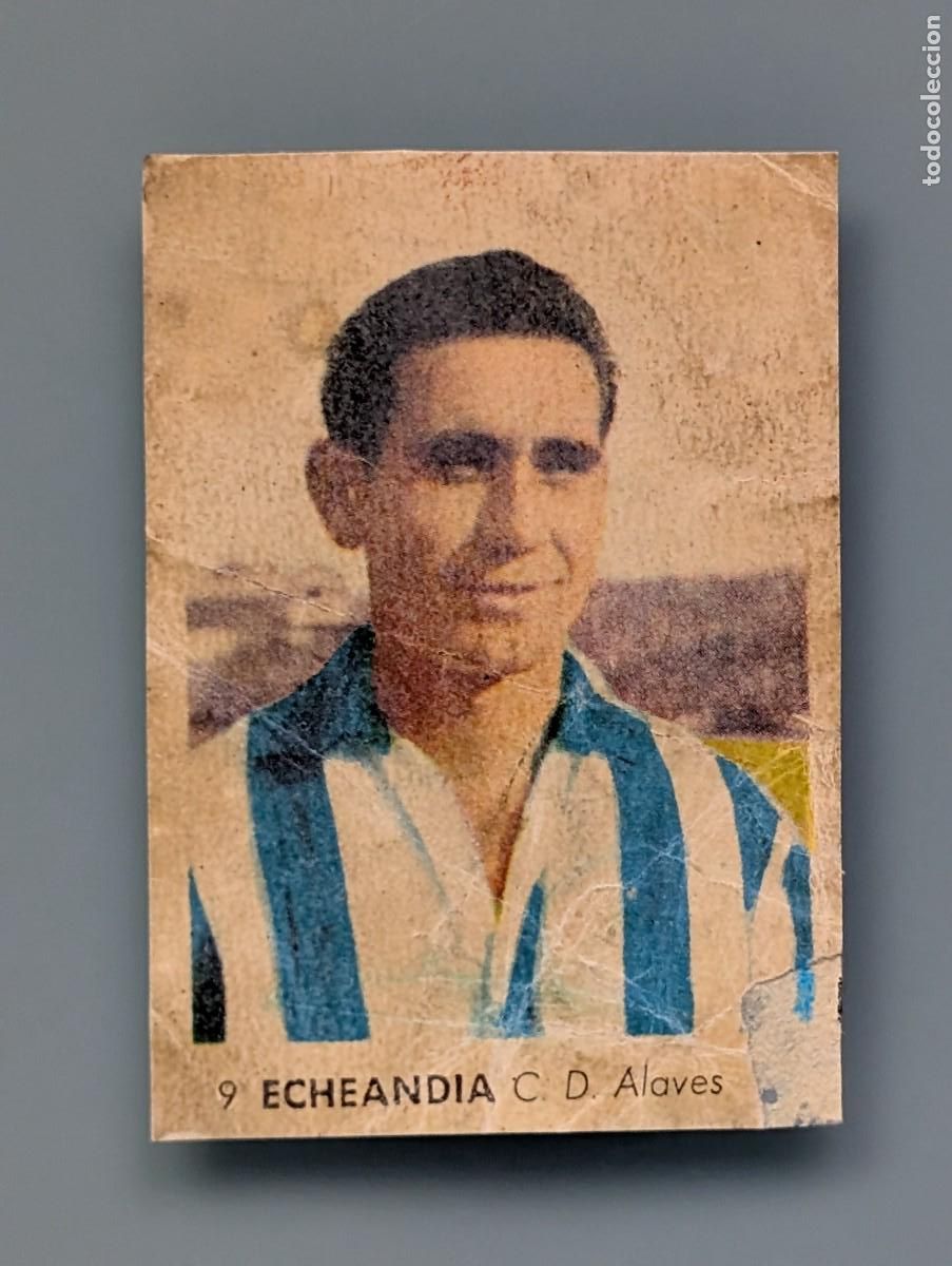 Cromos de f&uacute;tbol: CROMO ECHEANDIA ALAVES VITORIA CAMPEONATOS NACIONALES FUTBOL 1956 RUIZ ROMERO 1955 55/56 LIGA ALAVA