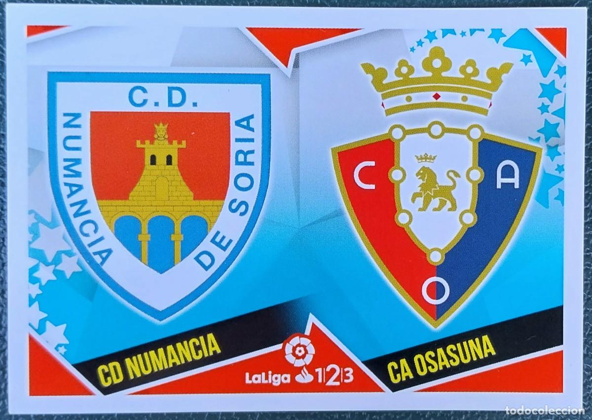 Cromos de f&uacute;tbol: 8 CD NUMANCIA / OSASUNA ESCUDOS SEGUNDA DIVISION CROMOS ALBUM EDICIONES ESTE 2018 2019 18 19