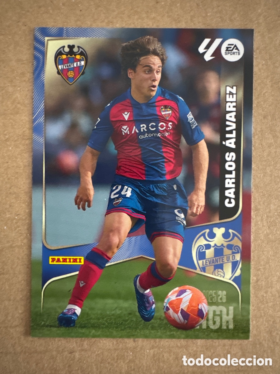 Cromos de f&uacute;tbol: # 212 Carlos &Aacute;lvarez Levante Megacracks 25 26 2025 2026 MGK