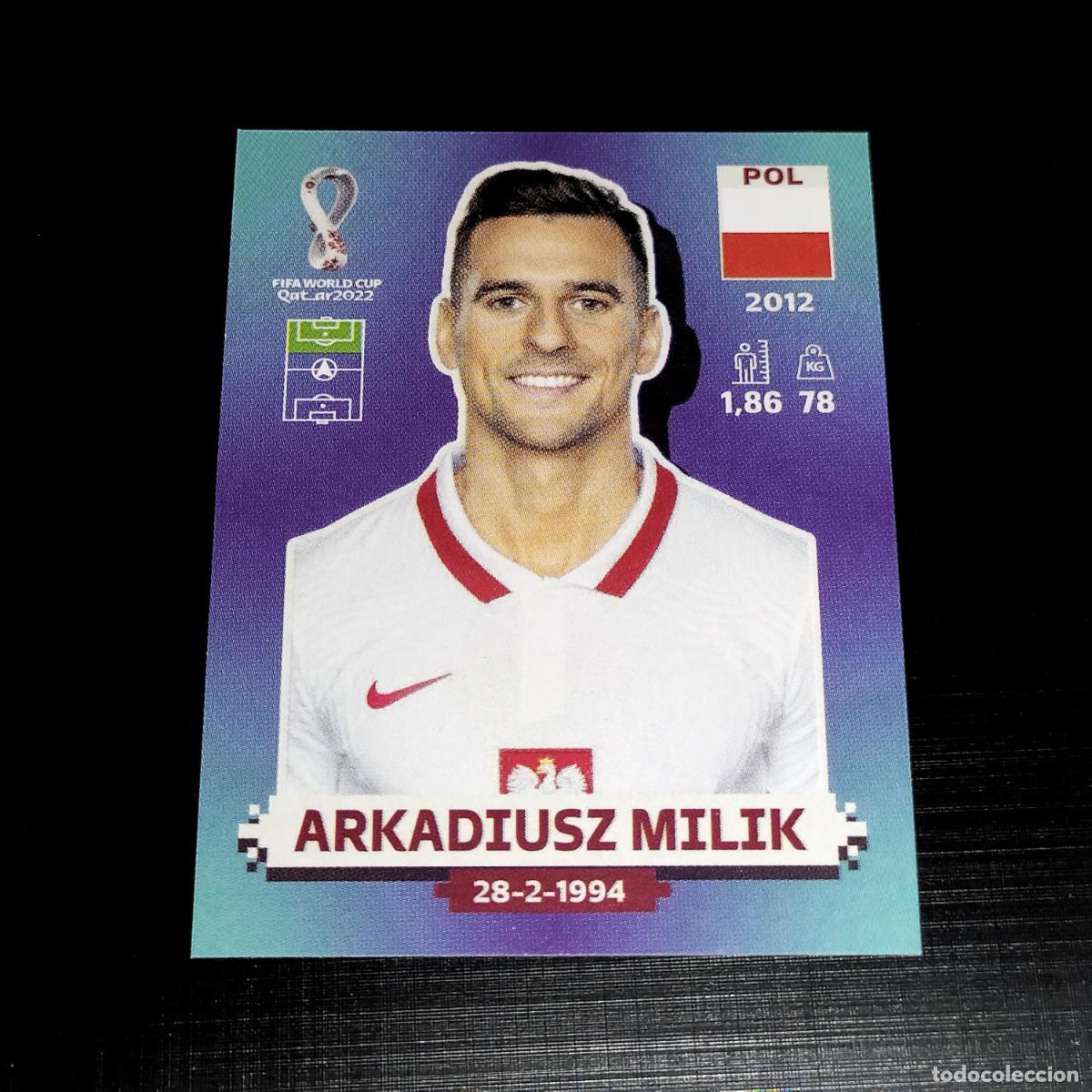 Cromos de f&uacute;tbol: POL 18 ARKADIUSZ MILIK POLONIA CROMOS STICKER MUNDIAL QTAR 22 2022 FIFA WORLD CUP PANINI